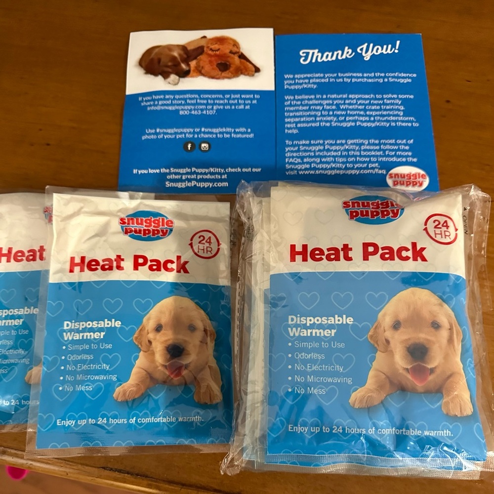 Heat packs for Snuggle Puppy